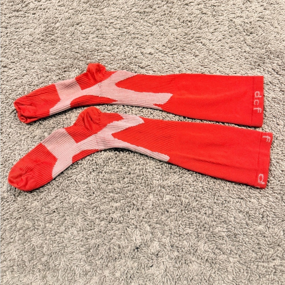 DCF Red, Orange, Grey and Black dri-fit socks